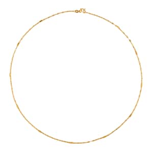 24K Yellow Gold Link Chain Necklace 20 Inches 3.35 Grams