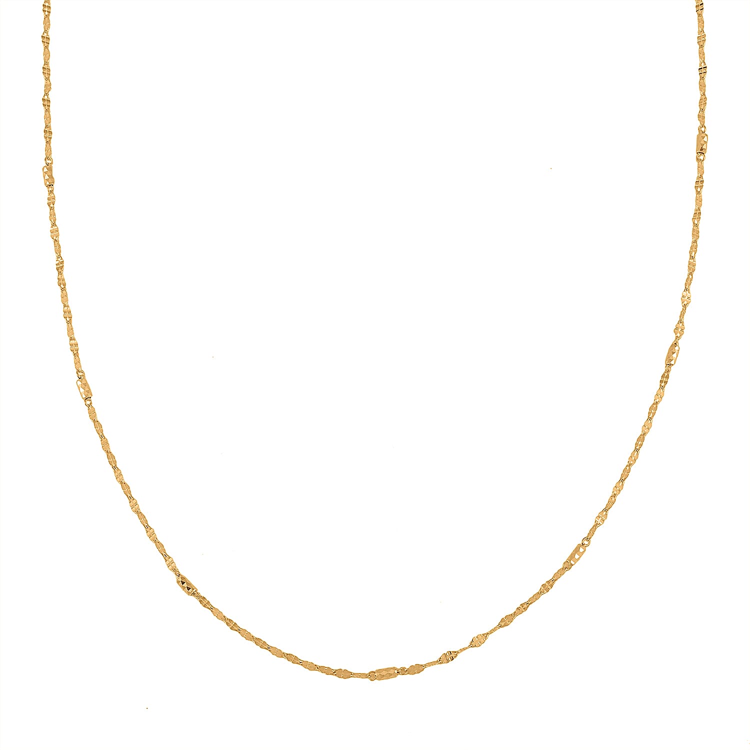 24K Yellow Gold Link Chain Necklace 20 Inches 3.35 Grams