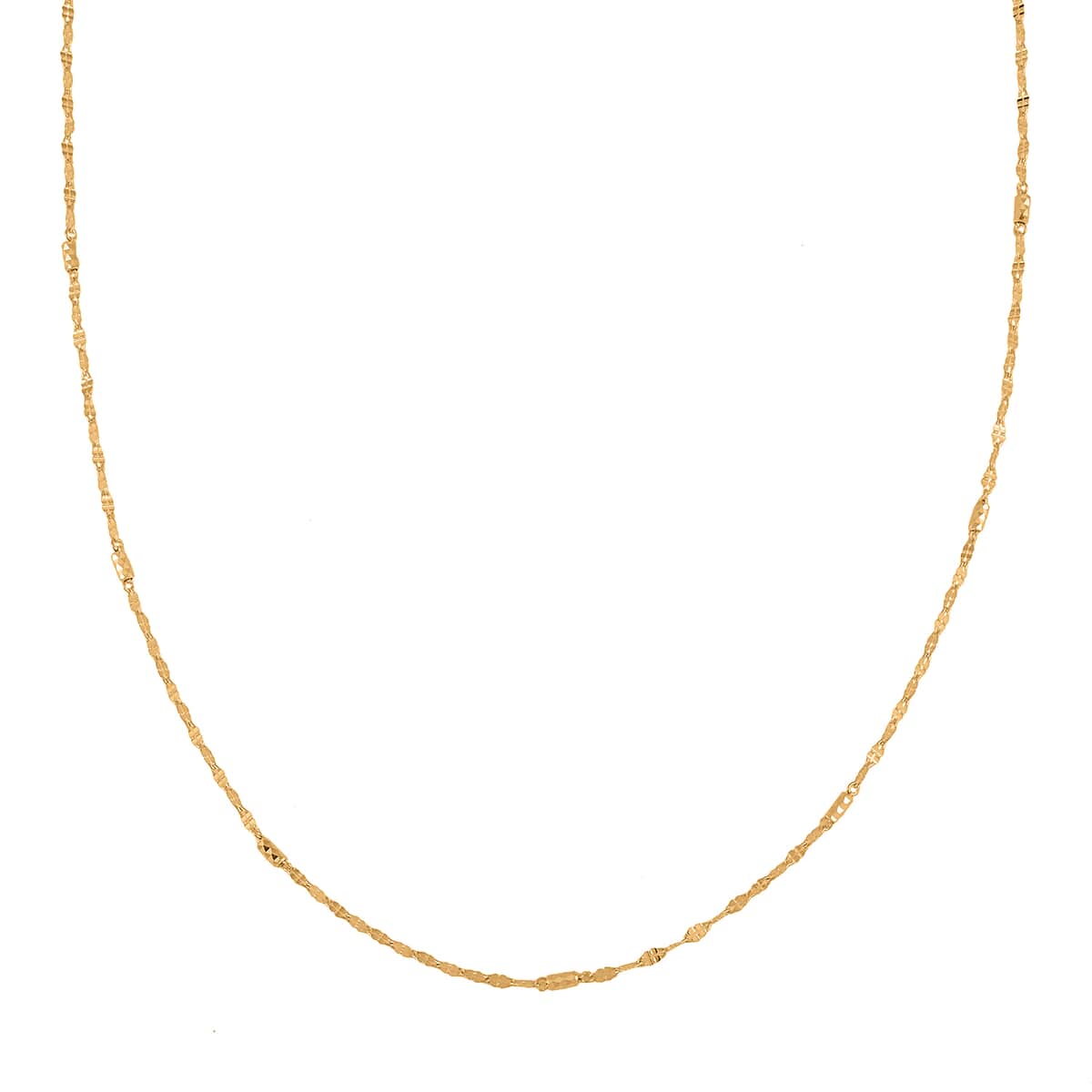 24K Yellow Gold Link Chain Necklace 20 Inches 3.35 Grams image number 2