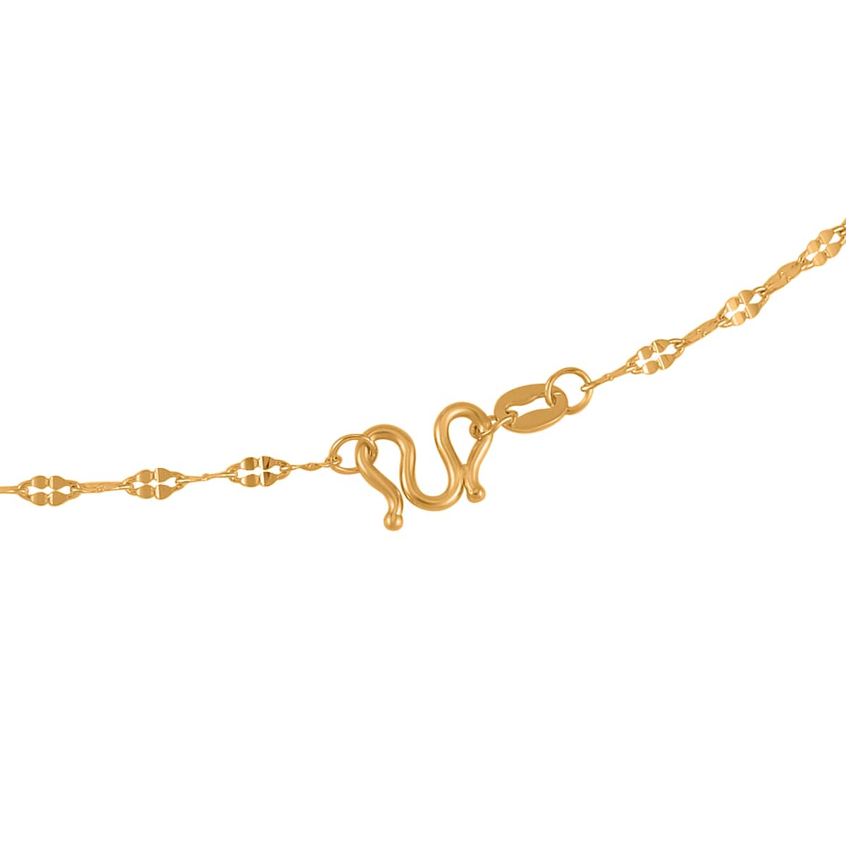 24K Yellow Gold Link Chain Necklace 20 Inches 3.35 Grams image number 3