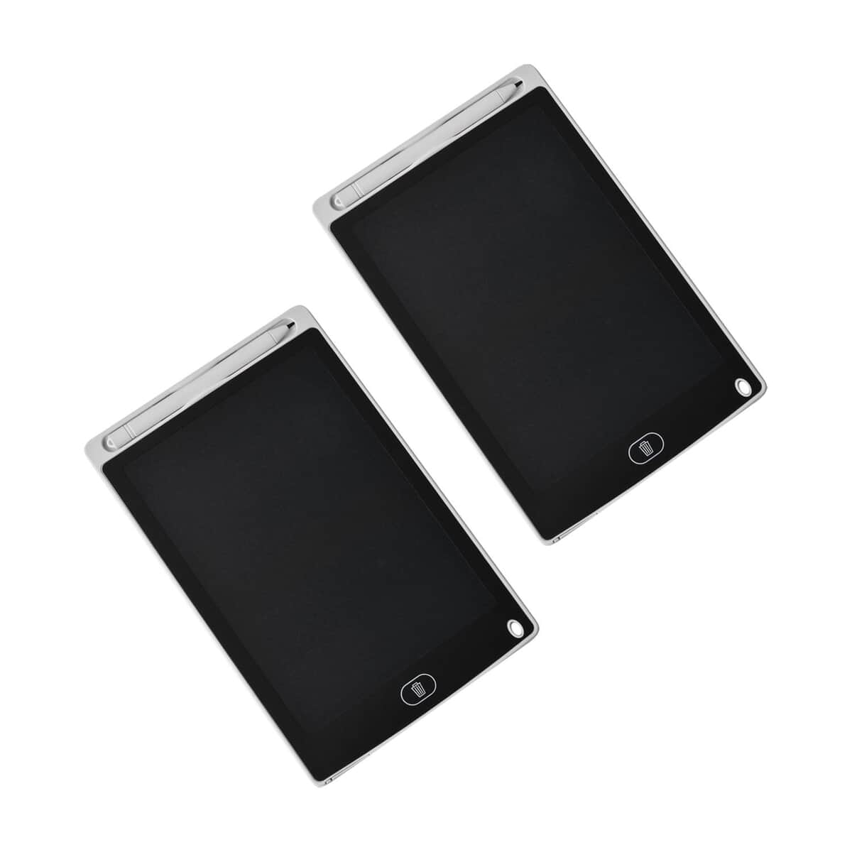 Set of 2 White LCD Writing Tablet (8.98x5.75x0.24) image number 0