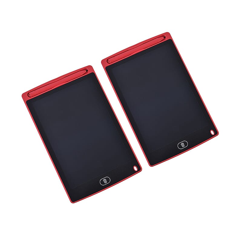 Set of 2 Red LCD Writing Tablet (8.98x5.75x0.24)