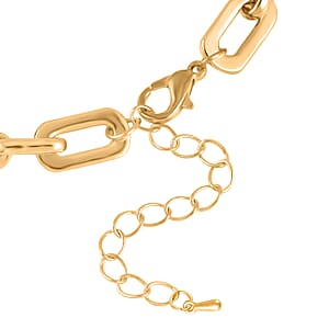 Green Glass and Austrian Crystal Bracelet (8-10In) in Goldtone