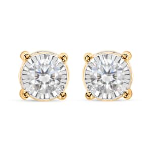 JCK Closeout 14K Yellow Gold Diamond (G SI2-I1) Earrings 1.50 ctw