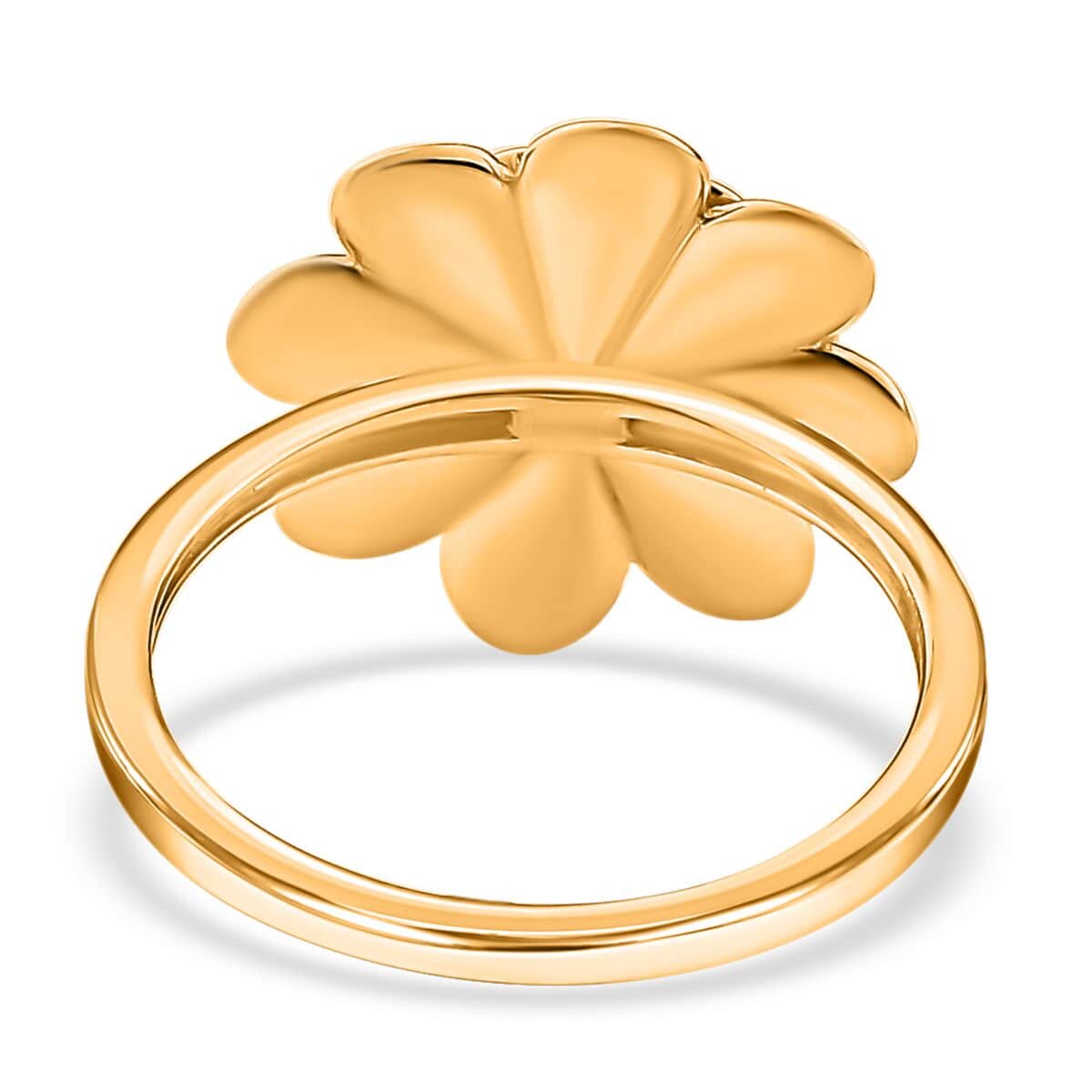 22K Yellow Gold Floral Ring (Size 7.0) 5.40 Grams image number 4