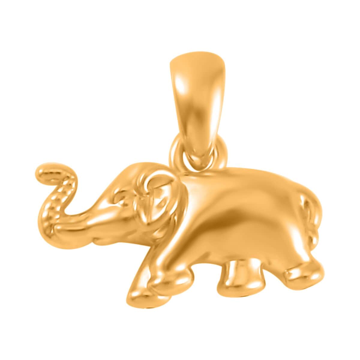 Electroform Elephant Pendant in 24K Yellow Gold 1.10 Grams image number 0