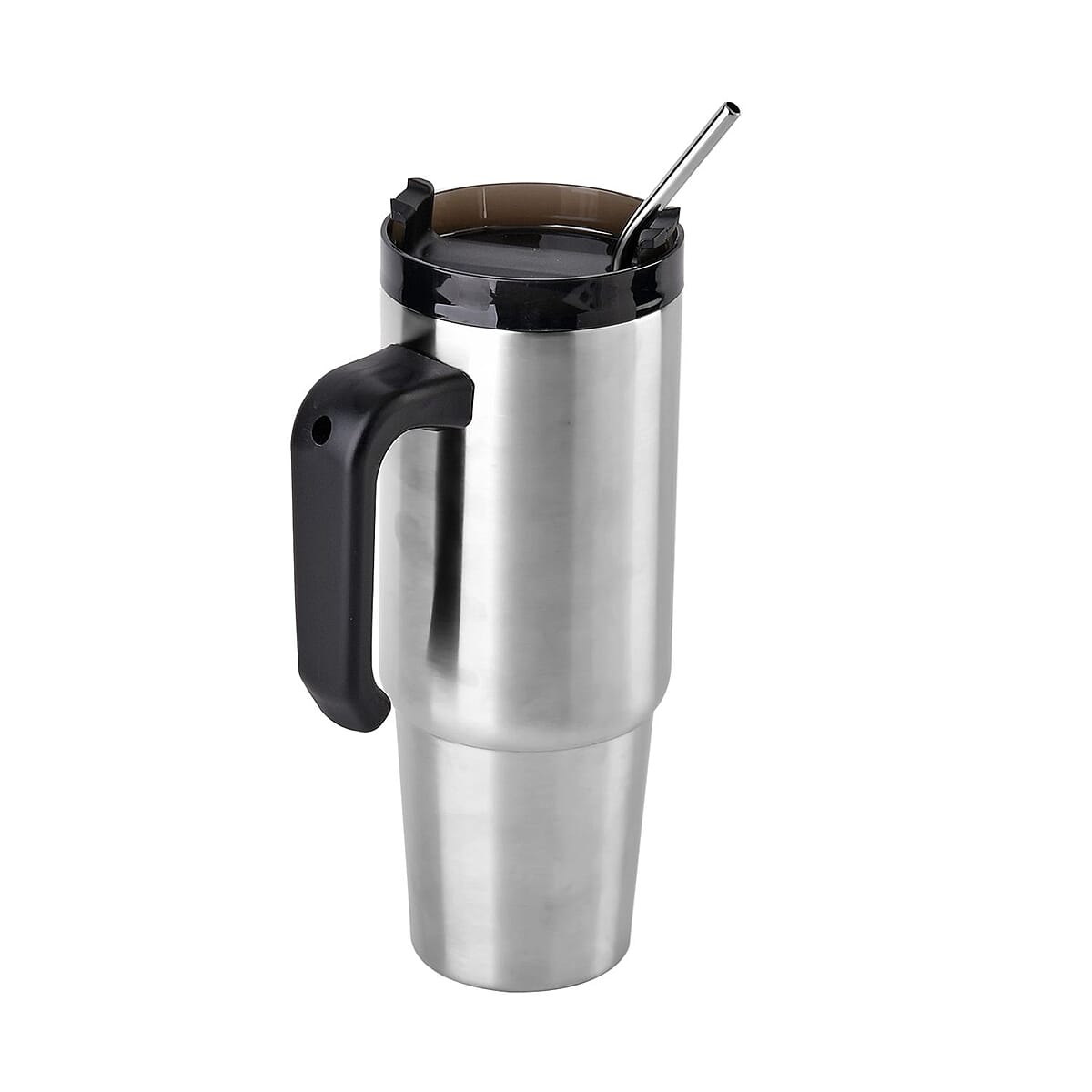 30oz Stainless Steel Cup with Straw - Original, Double Walled Leak Proof Reusable Quencher Tumbler For Travel image number 1