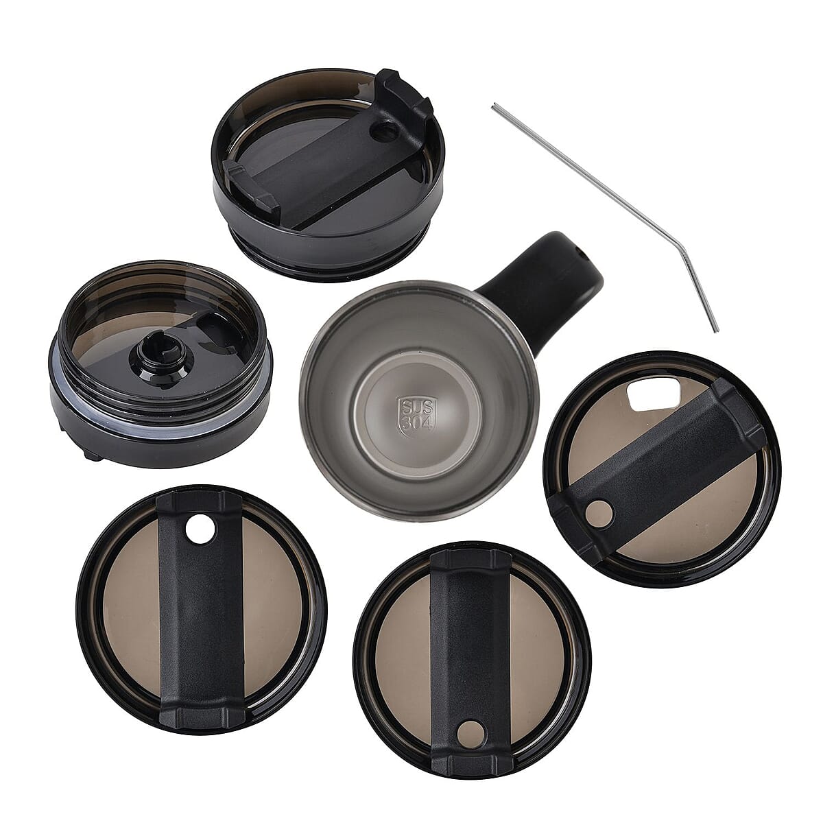 30oz Stainless Steel Cup with Straw - Original, Double Walled Leak Proof Reusable Quencher Tumbler For Travel image number 7