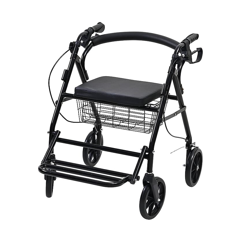 Livmore Black Multifunctional Walking Chair (8 kg)