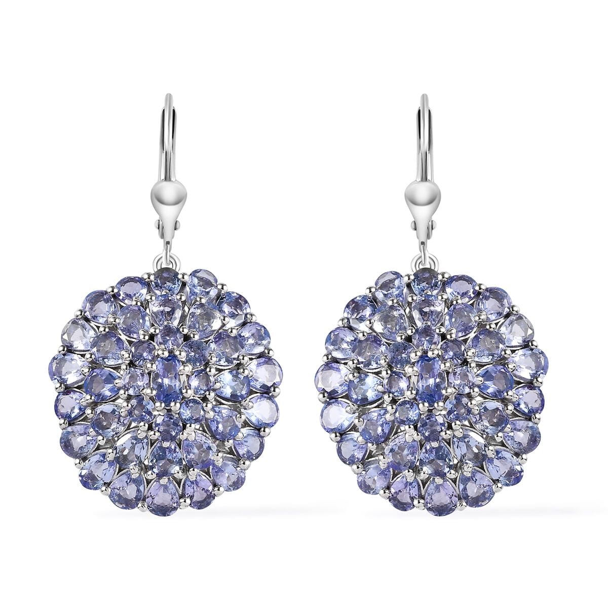 Tanzanite Floral Spray Earrings in Vermeil Yellow Gold Over Sterling Silver 9.00 ctw image number 0