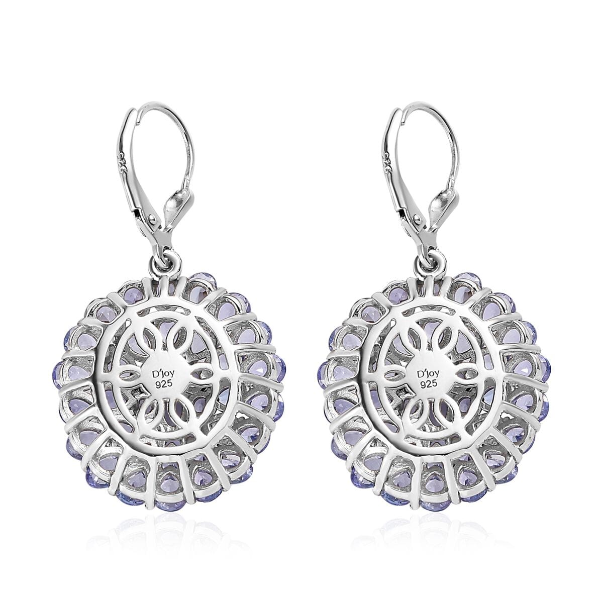 Tanzanite Floral Spray Earrings in Vermeil Yellow Gold Over Sterling Silver 9.00 ctw image number 3