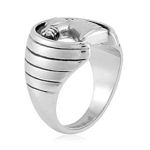 Horse Head Men's Ring in Stainless Steel (Size 11.0)