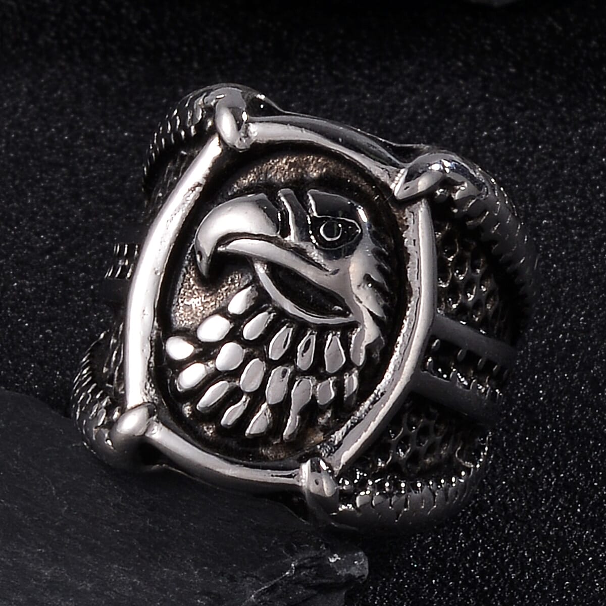 Eagle Men's Ring in Stainless Steel (Size 11.0) image number 1