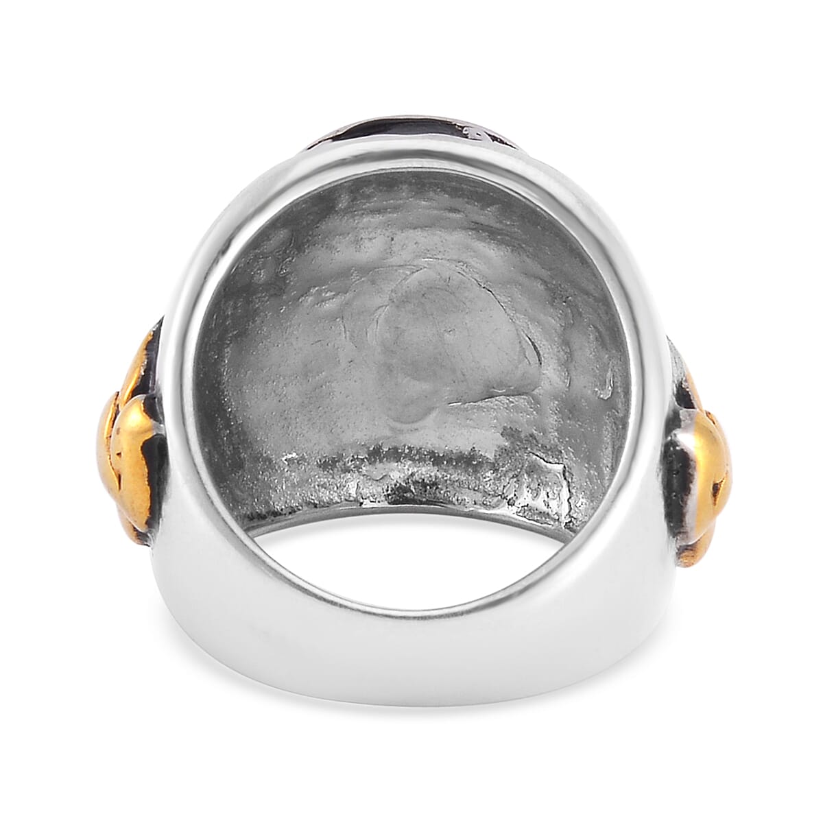 Fashionable Ring in ION Plated YG and Stainless Steel (Size 12.0) image number 4