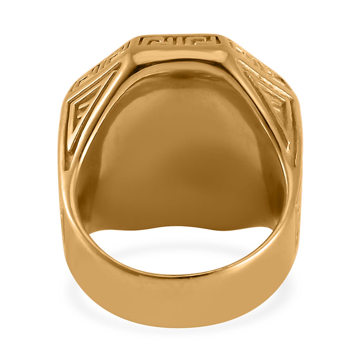 Horse Head Men's Ring in ION Plated YG Stainless Steel (Size 13.0) image number 4