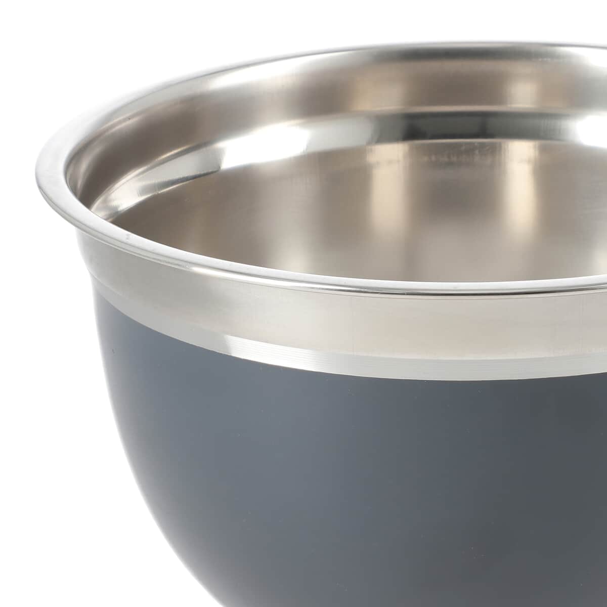 Buy Set of 3 Black Stainless Steel German Bowl with Inside lid (7