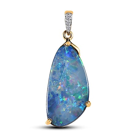 Boulder Opal / 14K Gold / Standard - Product card gallery slide 1 (10177130004793)