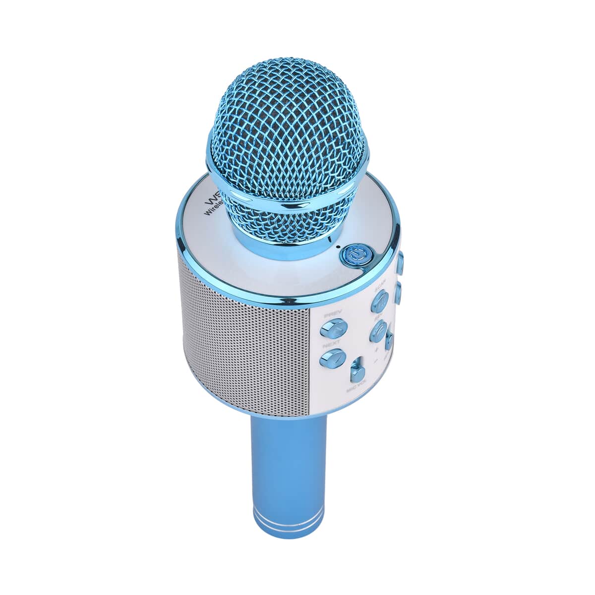 Light Blue Color Wireless Multifunctional Karaoke Microphone HIFI Speaker image number 3