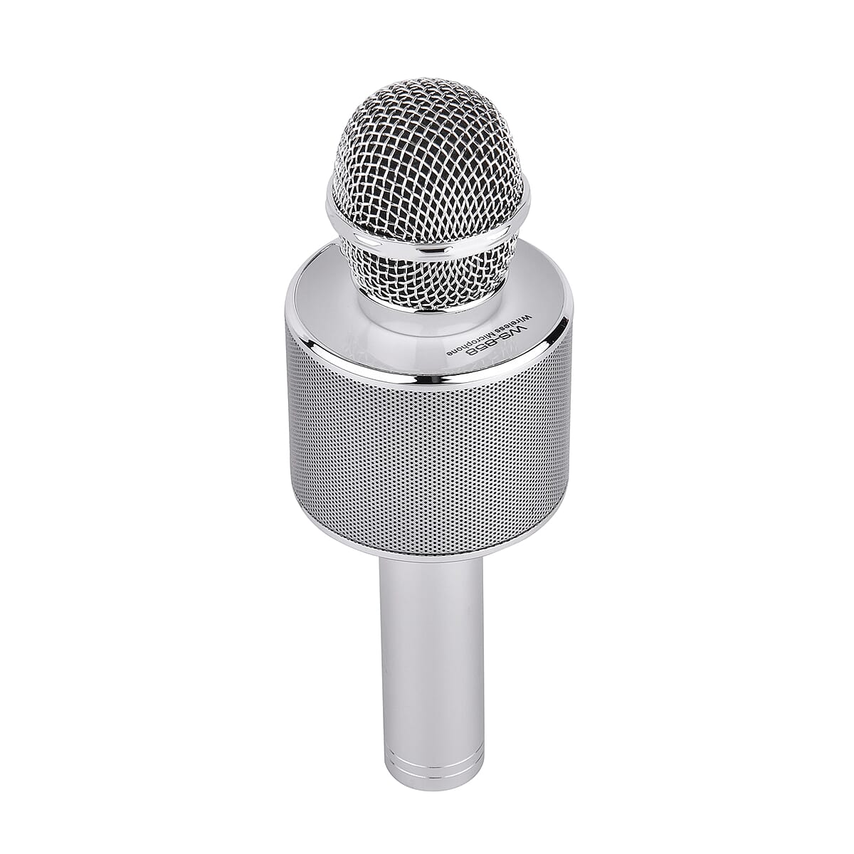 Homesmart Silver Color Wireless Multifunctional Karaoke Microphone HIFI Speaker image number 3