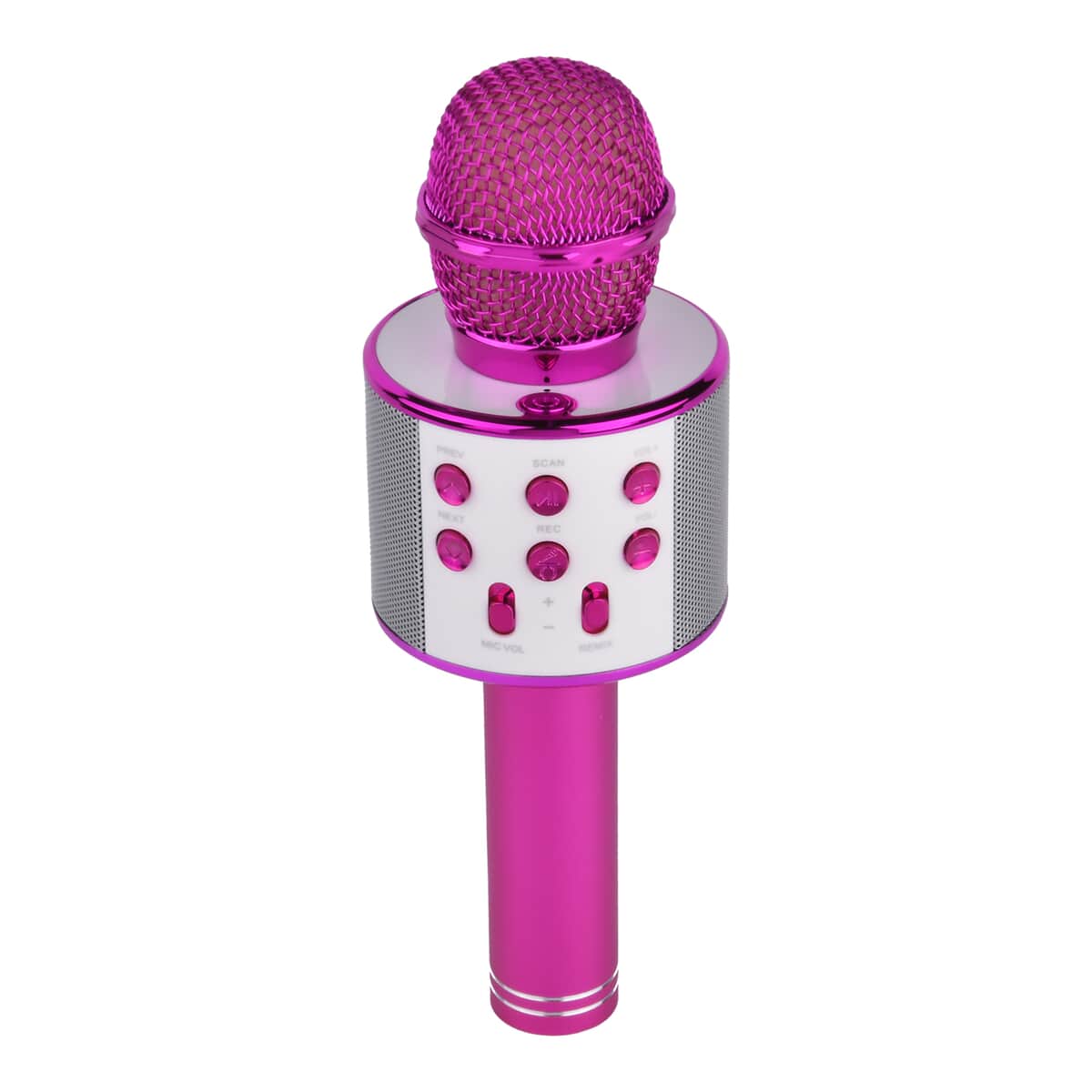 Doorbuster Dark Pink Color Wireless Multifunctional Karaoke Microphone HIFI Speaker image number 1