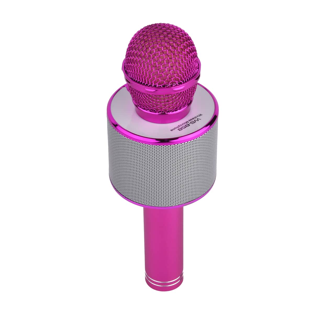 Doorbuster Dark Pink Color Wireless Multifunctional Karaoke Microphone HIFI Speaker image number 2