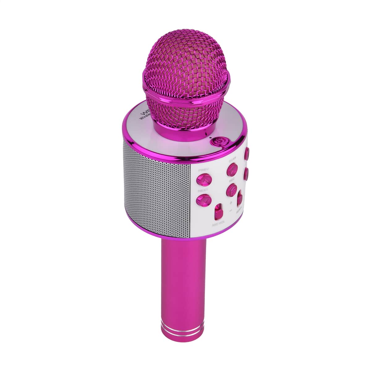 Doorbuster Dark Pink Color Wireless Multifunctional Karaoke Microphone HIFI Speaker image number 3