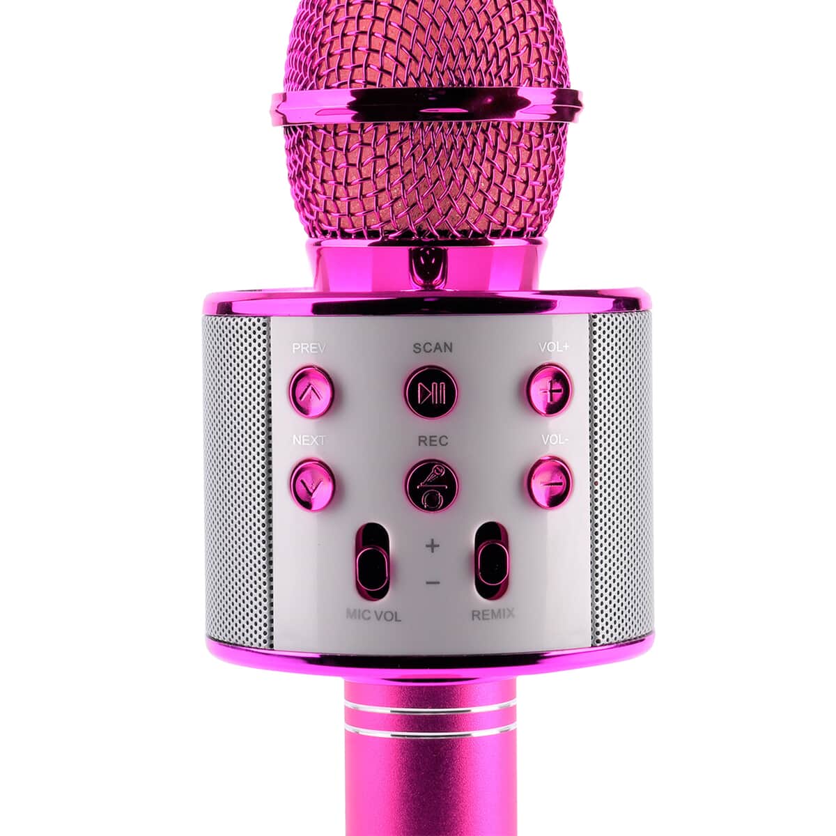 Doorbuster Dark Pink Color Wireless Multifunctional Karaoke Microphone HIFI Speaker image number 6