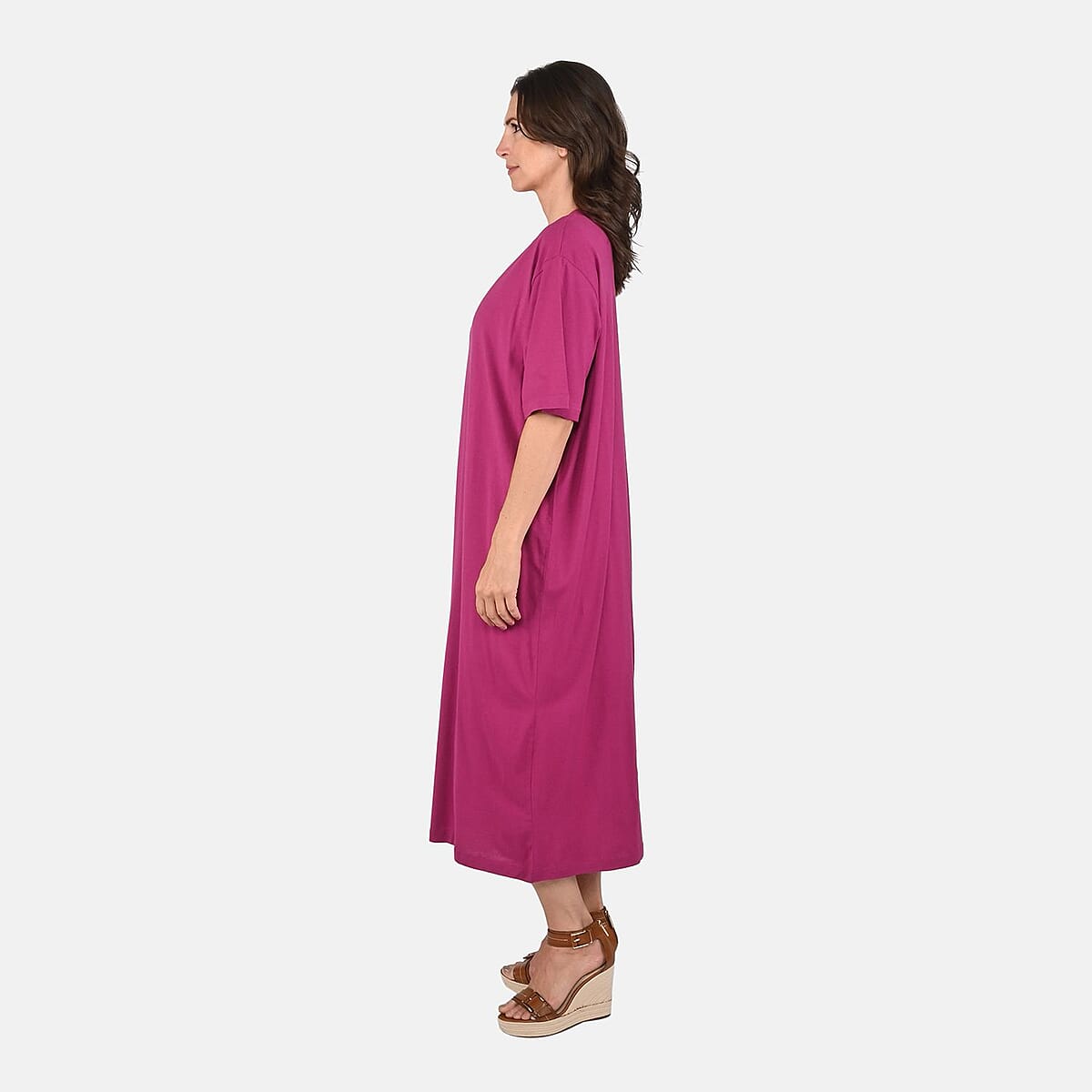 Metropolitan Henley Fuchsia House Dress - One Size Fits up to XXL image number 2