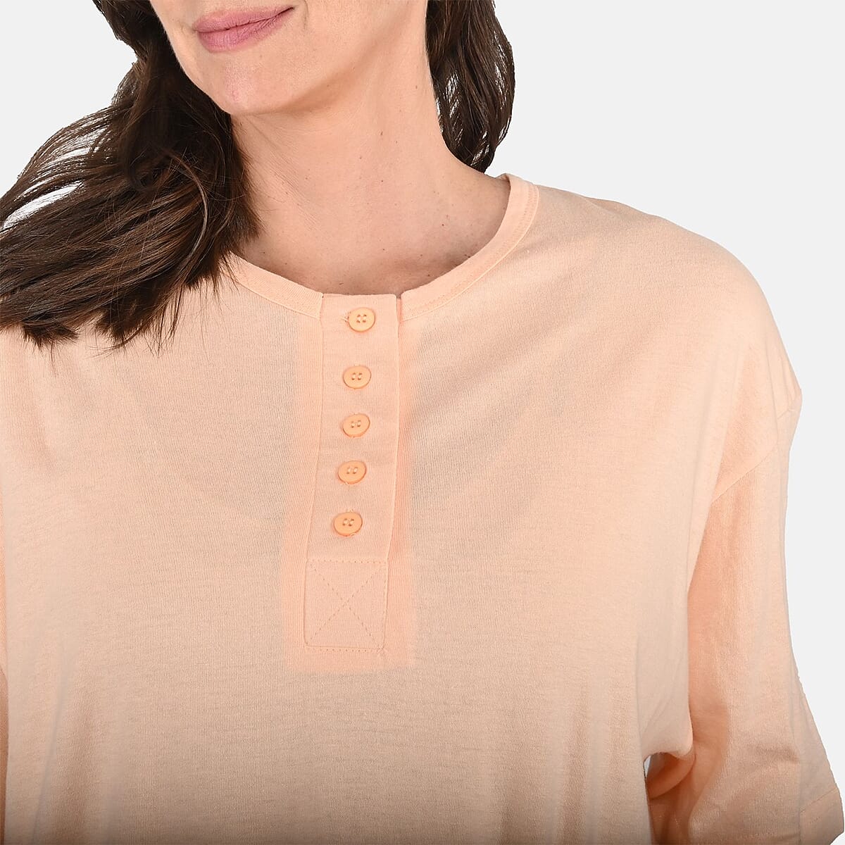 Metropolitan Henley Peach House Dress - One Size Fits up to XXL image number 4