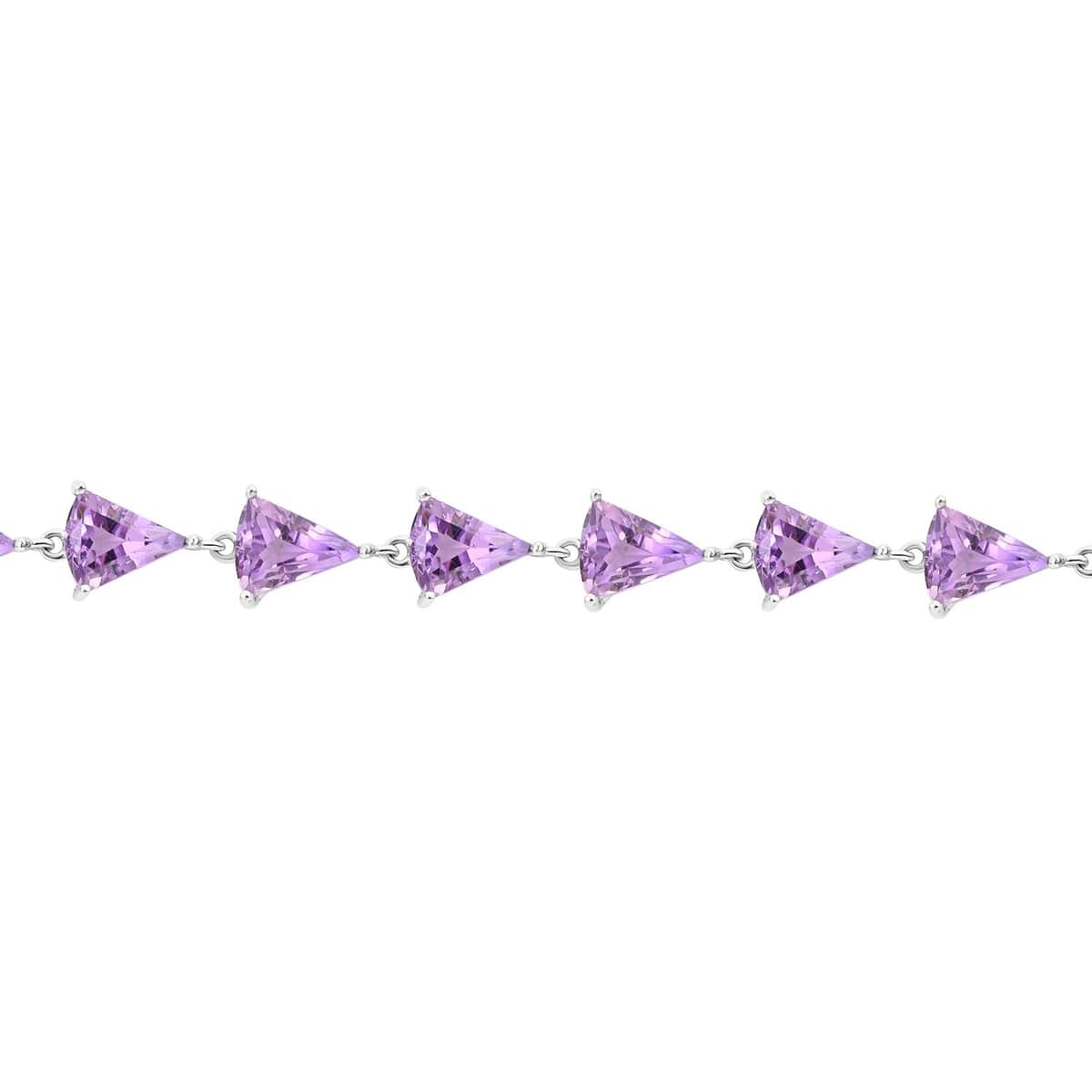 Premium African Amethyst Bracelet in Platinum Over Sterling Silver (8.00 In) 38.00 ctw image number 2