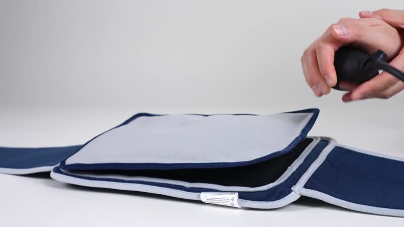 Black Air Compression Support Cold/Hot Back Wrap (8.03"x11.50")