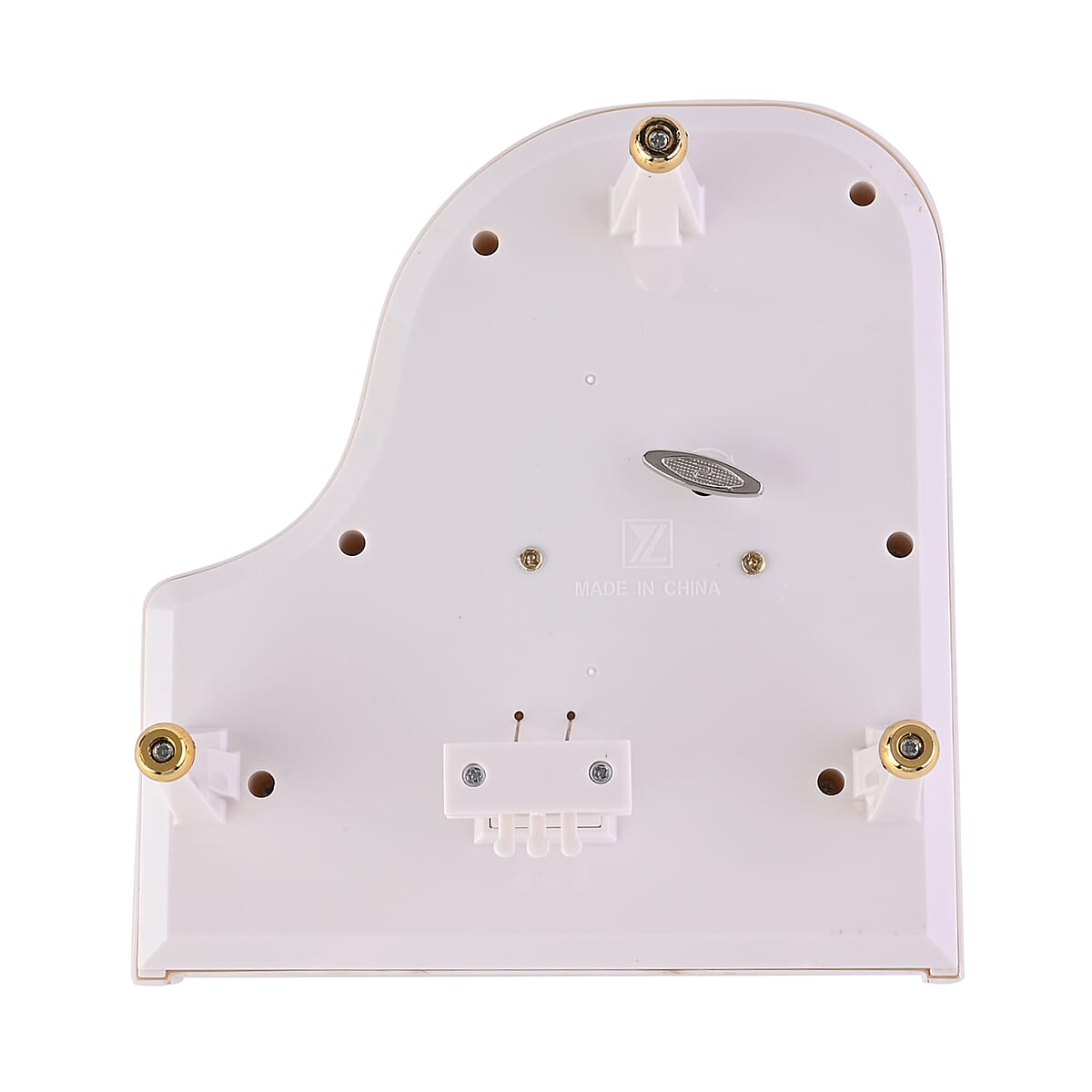 White Piano Shaped Music Box with Ballerina image number 4
