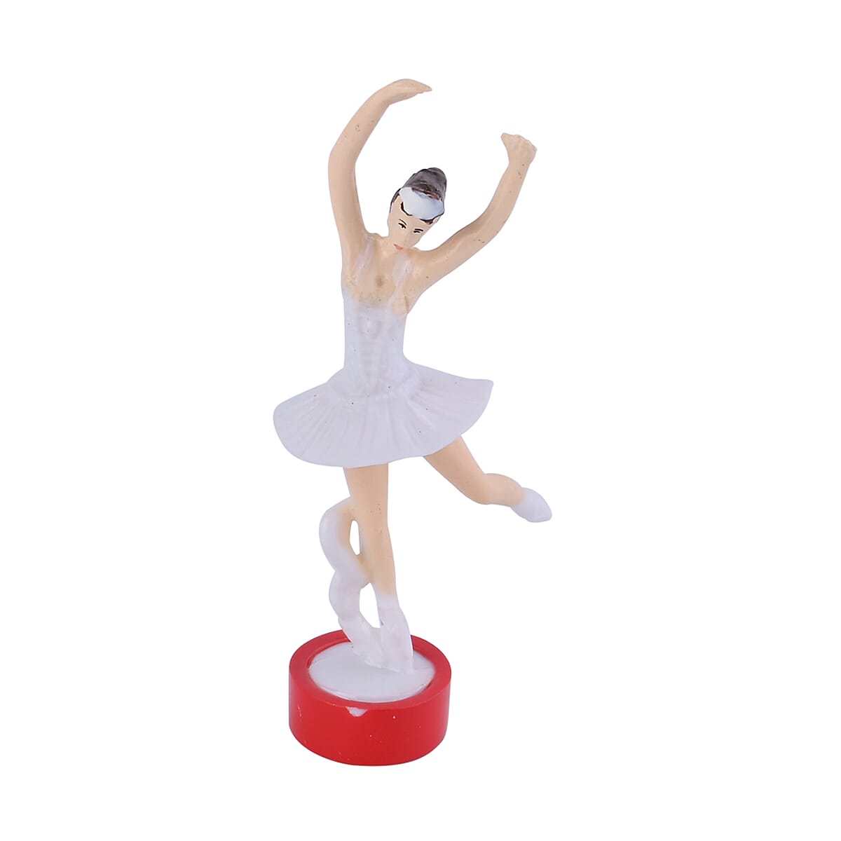 White Piano Shaped Music Box with Ballerina image number 5
