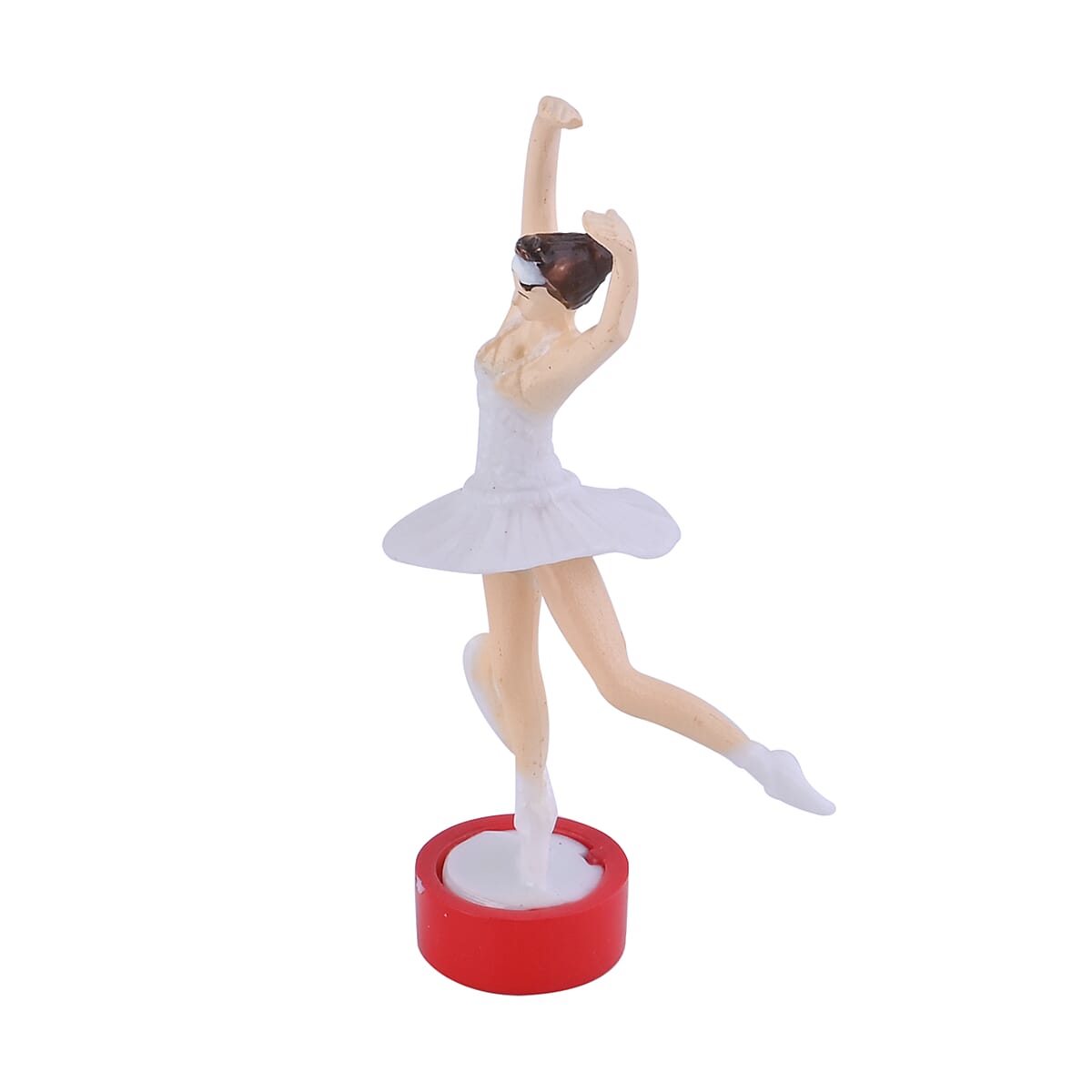 White Piano Shaped Music Box with Ballerina image number 6