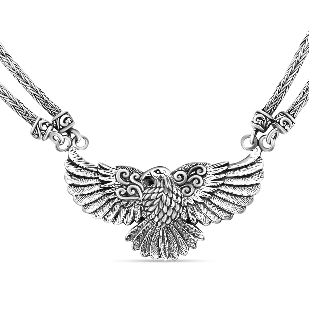 TLV Bali Legay Sterling Silver Phoenix Necklace (20 Inches) (39.65 g) image number 4