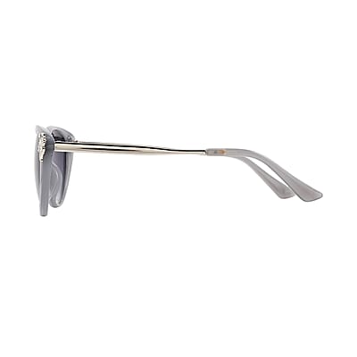 NY Closeout SolarX Women's Polarized UV 400 Leaf Sunglasses with Rhinestones - Gray