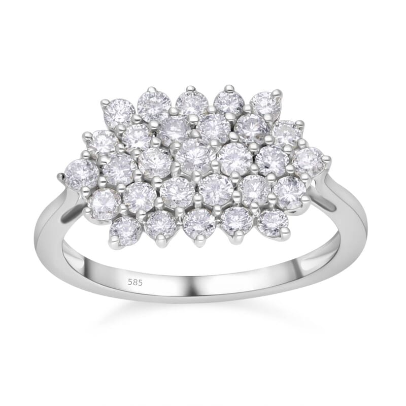 Diamond I1-I2 1.00 ctw Ring in 14K White Gold (Size 9.0)