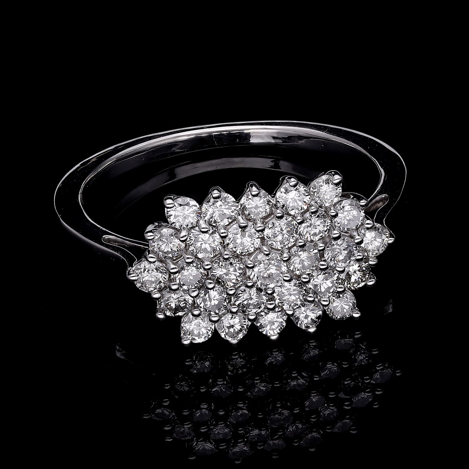 Diamond I1-I2 1.00 ctw Ring in 14K White Gold (Size 9.0)