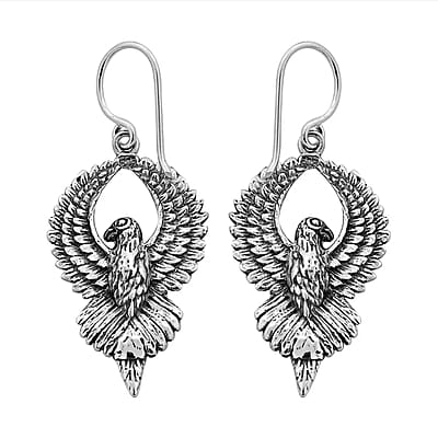 Bali Legacy Eagle Earrings in Sterling Silver 12.15 Grams