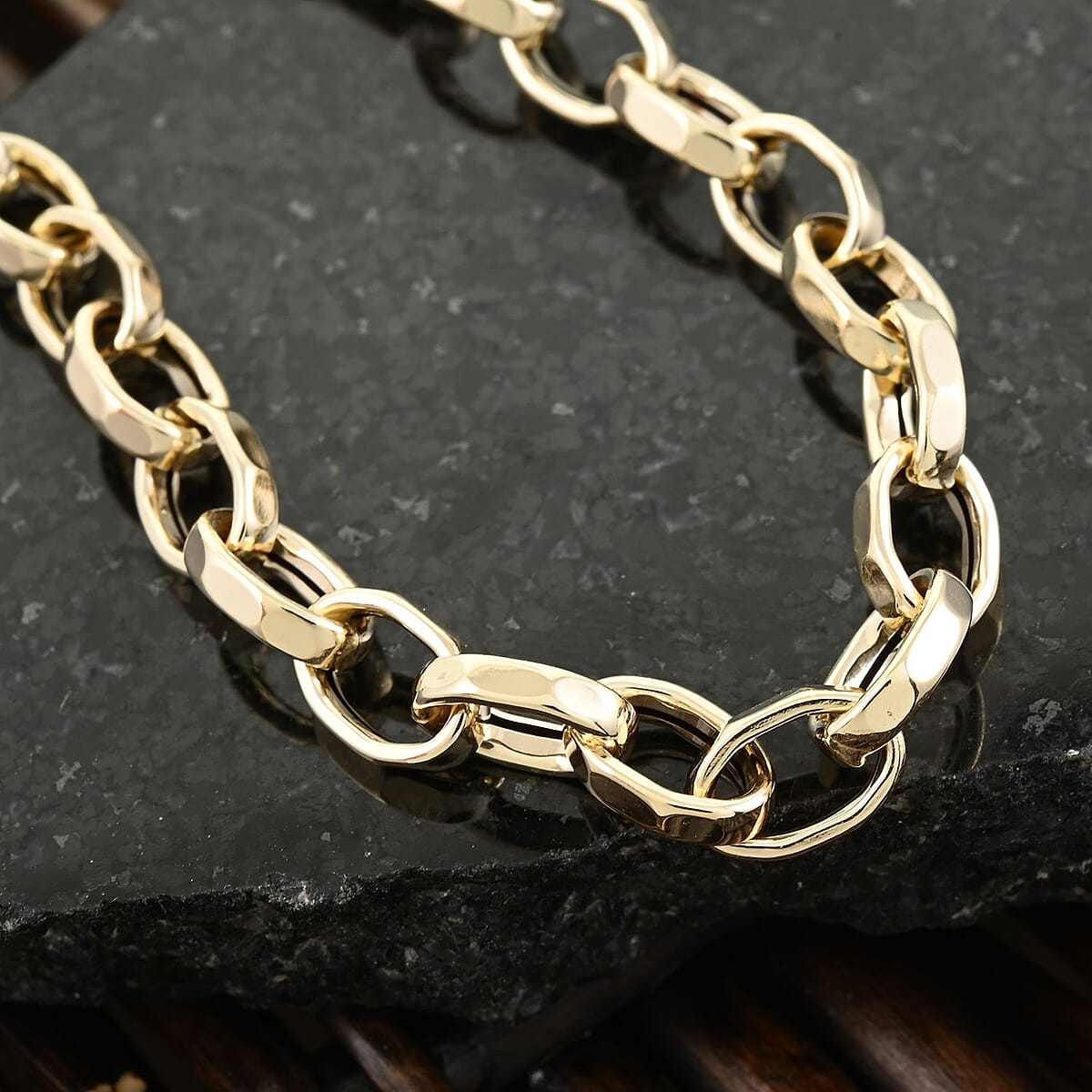 Volti Rolo Italian 14K Yellow Gold 5.5mm Necklace 20 Inches 7 Grams image number 1