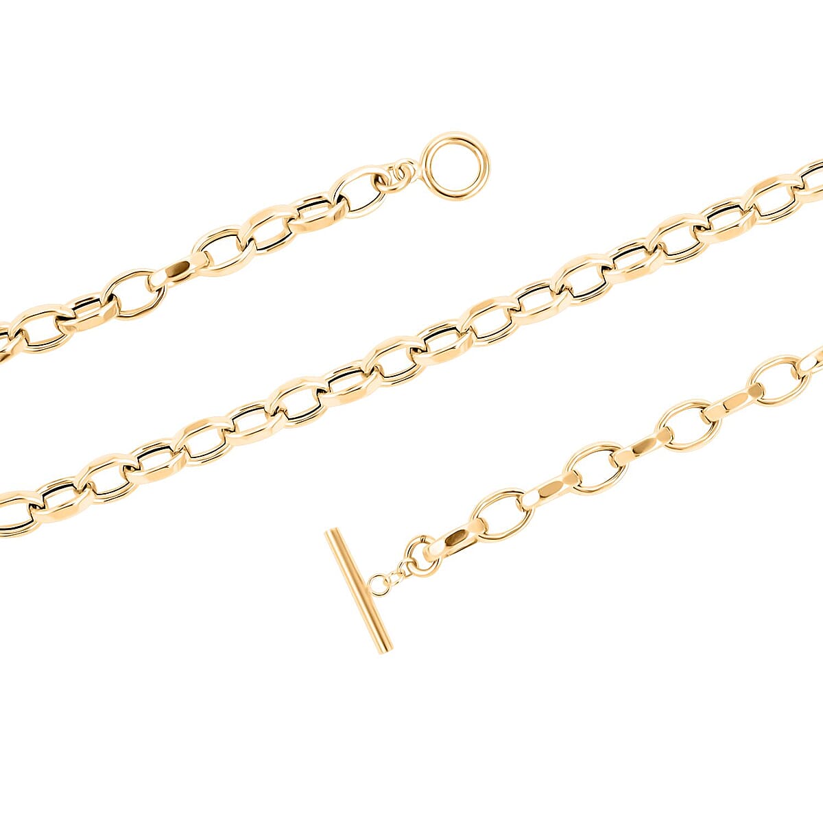 Volti Rolo Italian 14K Yellow Gold 5.5mm Necklace 20 Inches 7 Grams image number 2