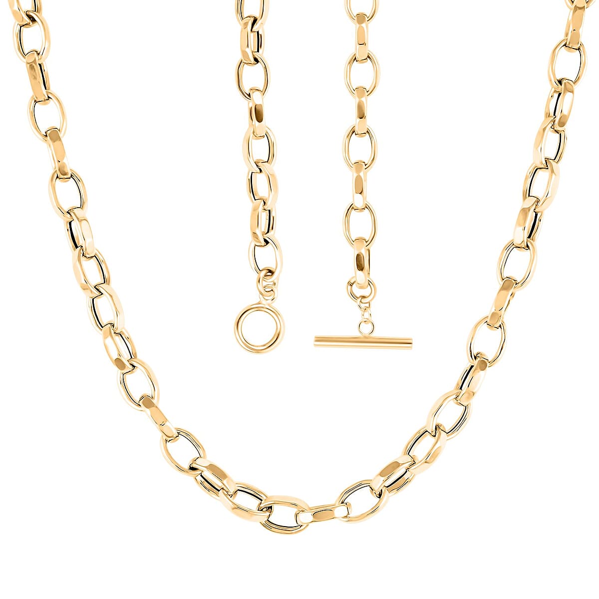 Volti Rolo Italian 14K Yellow Gold 5.5mm Necklace 20 Inches 7 Grams image number 3