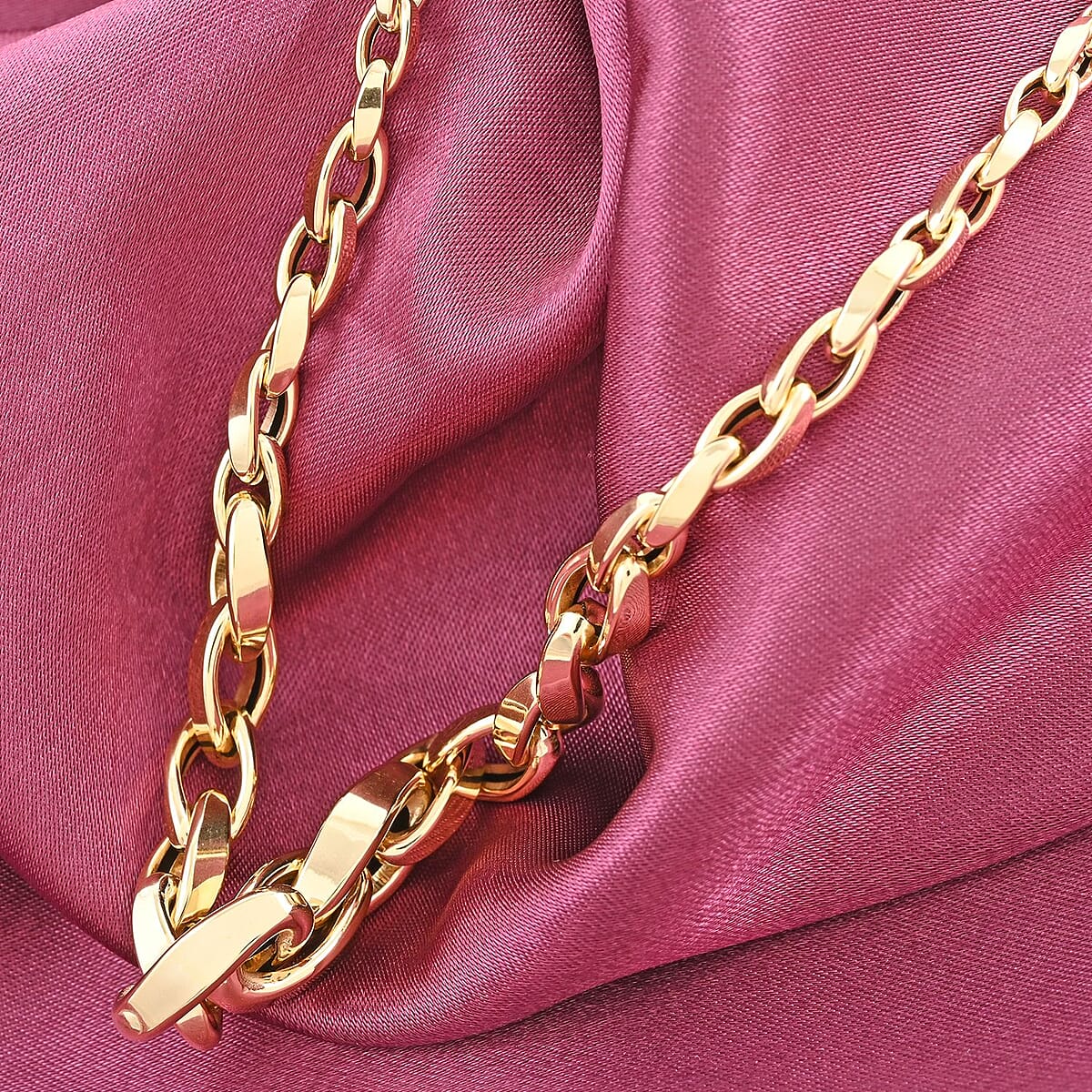 Torchon Italian 10K Yellow Gold 3.5-7.1mm Necklace 20 Inches 7.25 Grams image number 1
