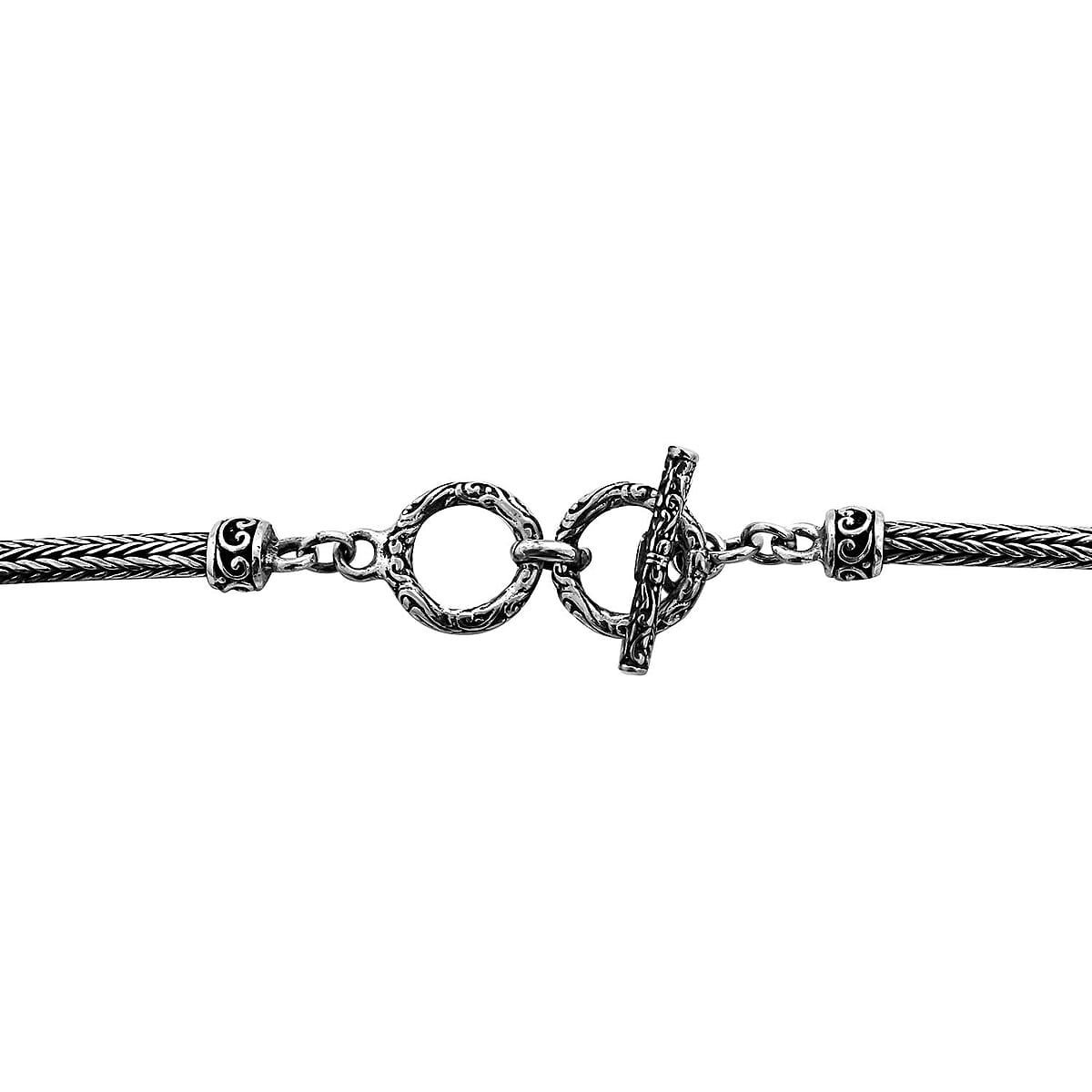 TLV Bali Legacy Sterling Silver Toggle Clasp Round Necklace (20 Inches) (46.20 g) image number 4