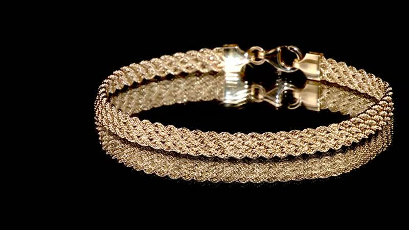 Multistrati Rope Italian 10K Yellow Gold 5.8mm Bracelet (7.50 In) 3.50 Grams