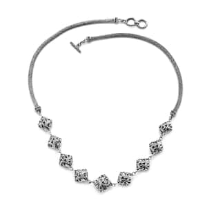 Bali Legacy Sterling Silver Square Necklace (20 Inches) 44.75 Grams