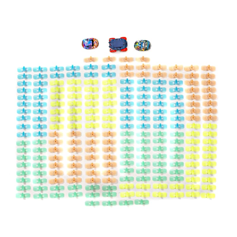 Glow in The Dark Changeable Track with a Toy Car (Includes 224pcs tracks and 1 LED Car)