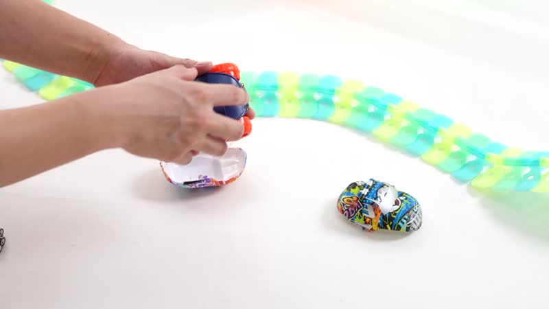 Glow in The Dark Changeable Track with a Toy Car (Includes 224pcs tracks and 1 LED Car)