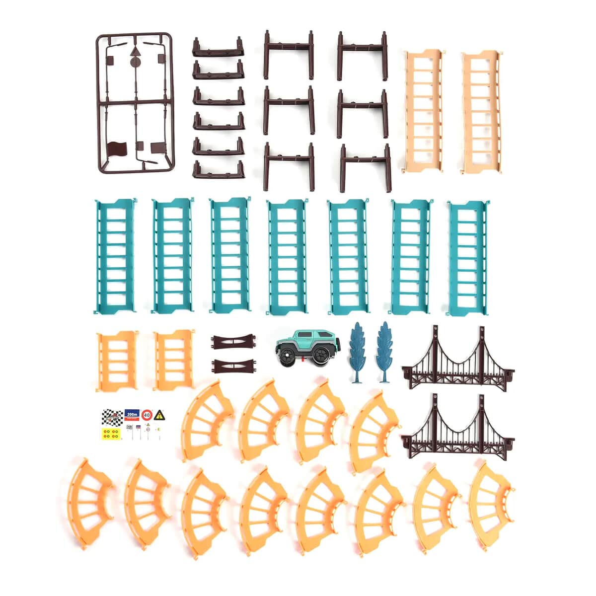 Set of 2 Cars with a 44pcs Pattern Track (1xAA Battery Not Included) image number 6