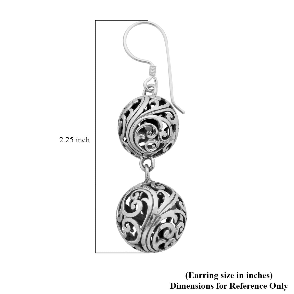 TLV Bali Legacy Sterling Silver Round Earrings (11.75 g) image number 3